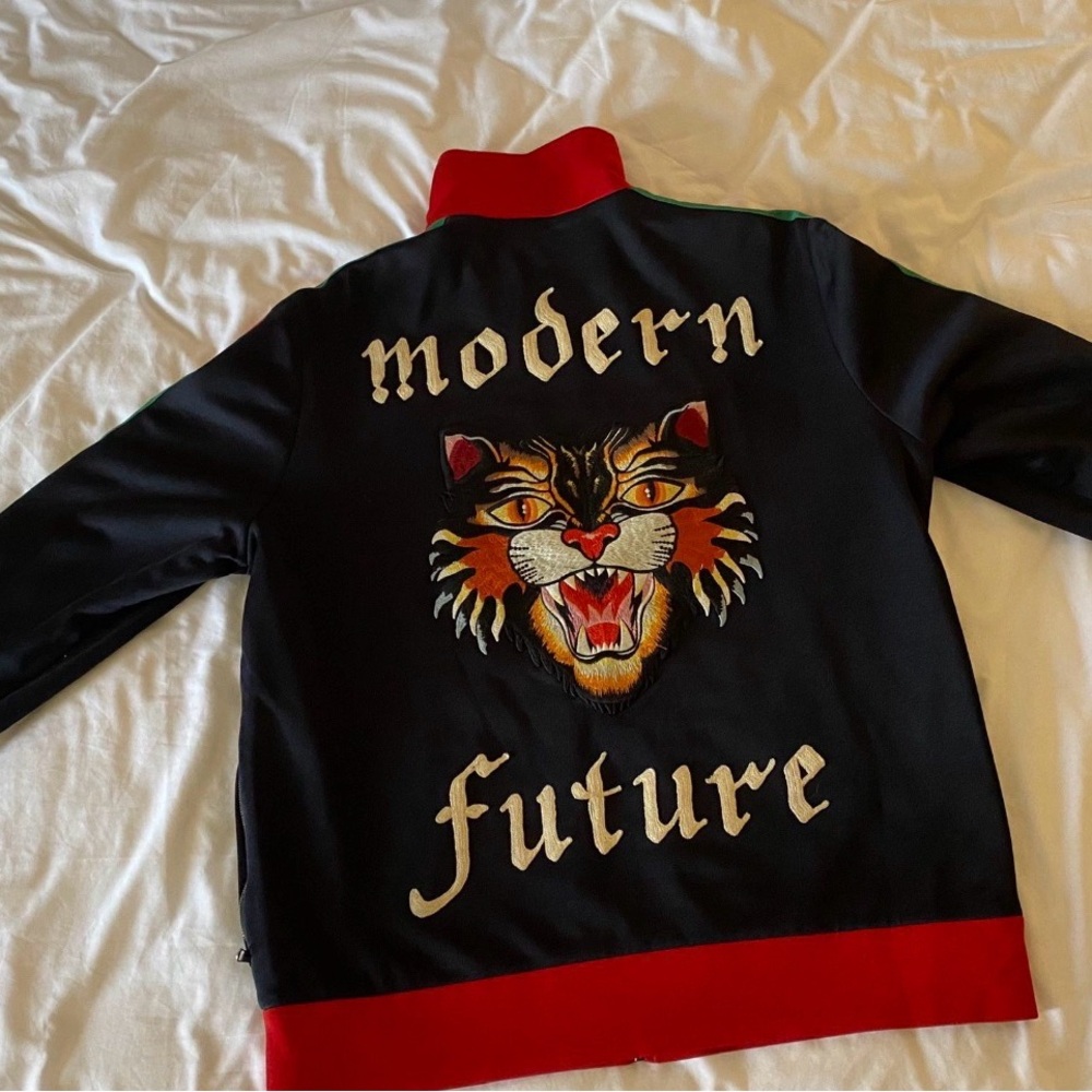 Gucci Black Jacket with Red Accents